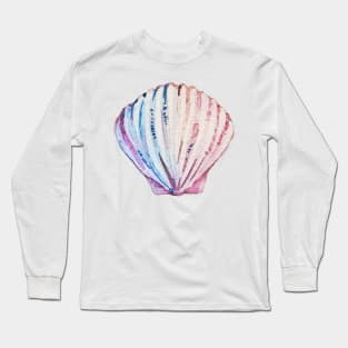 Rainbow ombre clam Long Sleeve T-Shirt